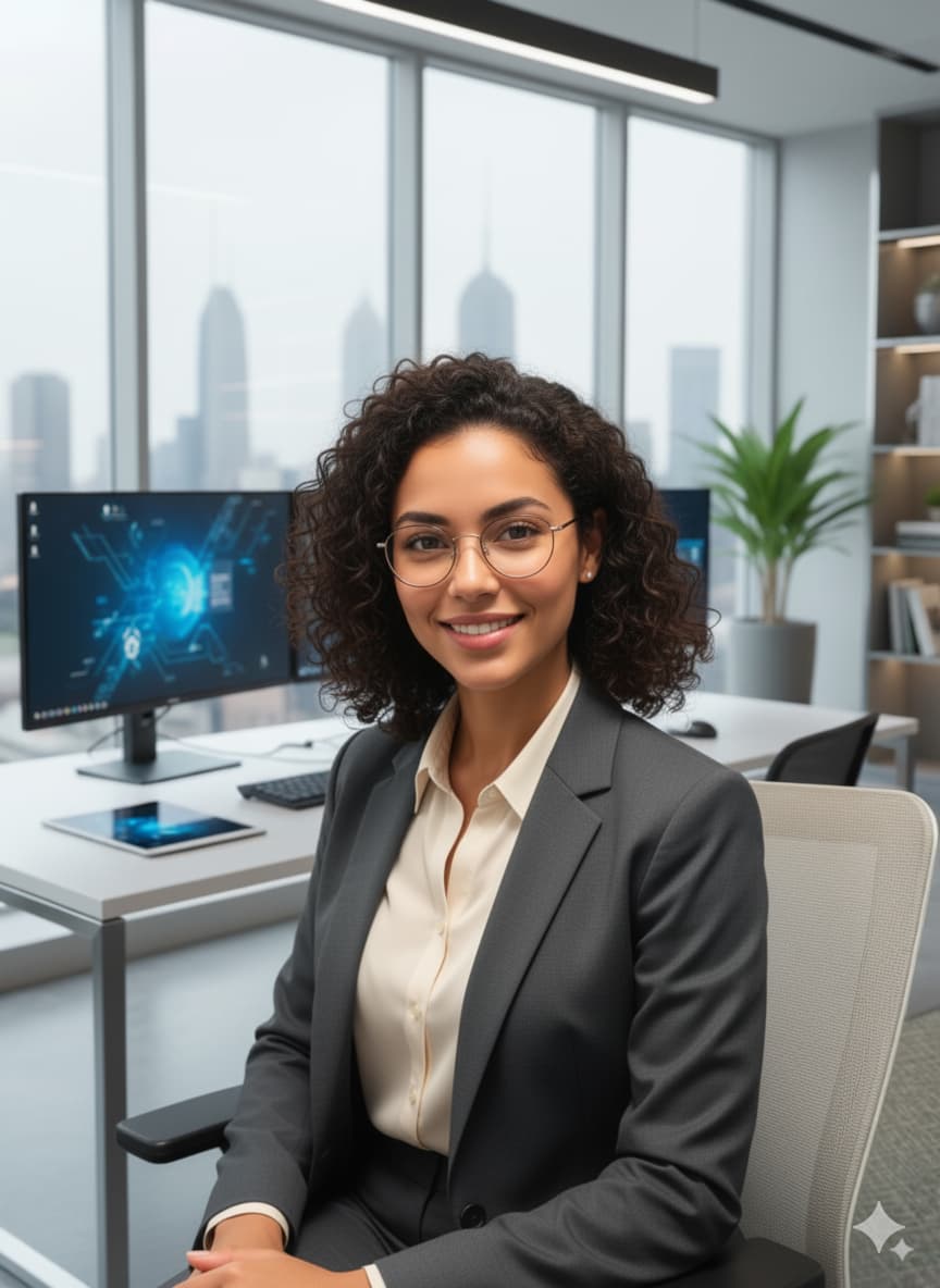 Portrait of Salma ZAHIRI, AI Specialist at our Marrakech web agency.