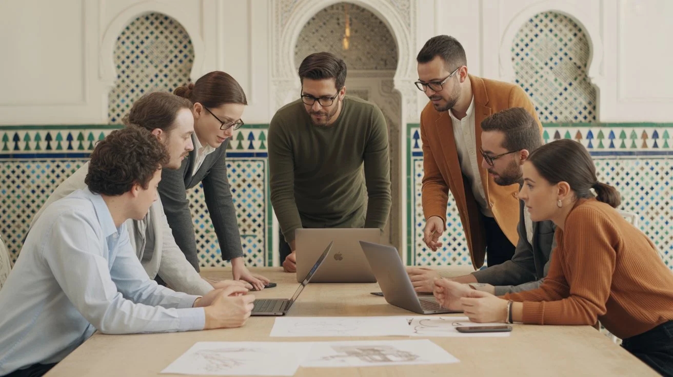 The WebService agency team, experts in web design and AI in Morocco.