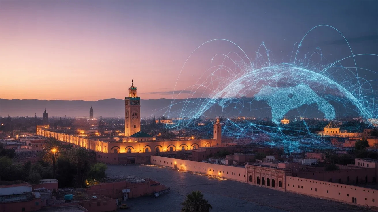 View of Marrakech, home city of our Moroccan digital agency.